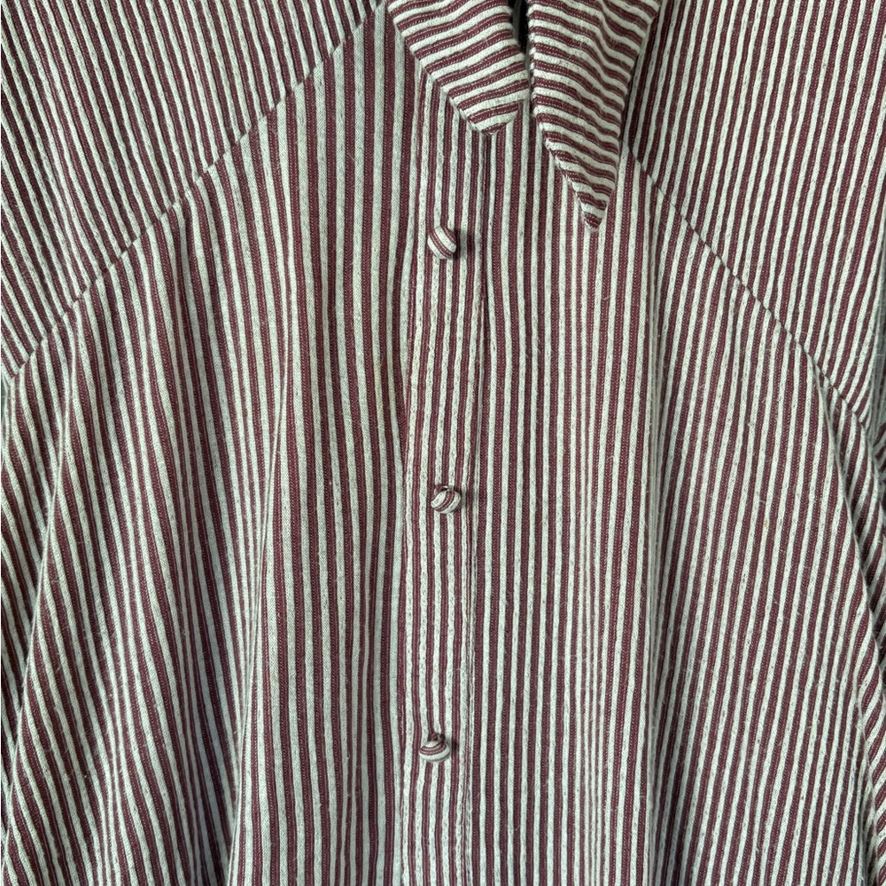 19 Cooper Mauve and White V-Neck Dress Size M - Picture 3 of 5